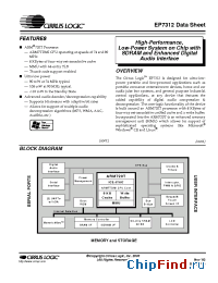 Datasheet EP7312 manufacturer Cirrus